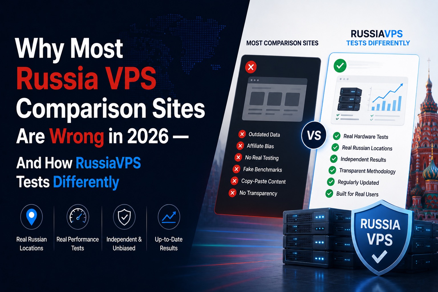 Why Most Russia VPS Comparison Sites Are Wrong in 2026 — And How RussiaVPS Tests Differently